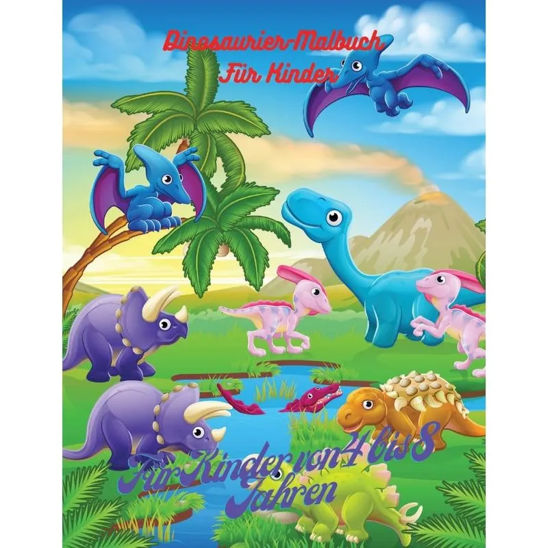 Dinosaurier-Malbuch für Kinder