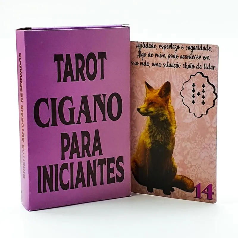 Tarô Cigano Para Iniciantes com 36 cartas Baralho Cigano