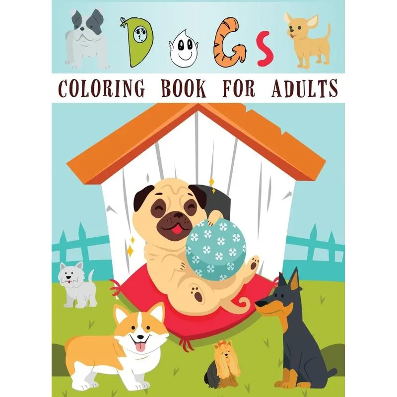 Dog Coloring Book for Adults