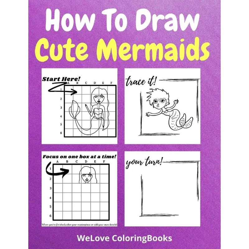 How To Draw Cute Mermaids