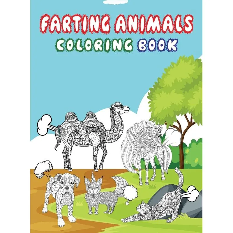 Farting Animals Coloring Book
