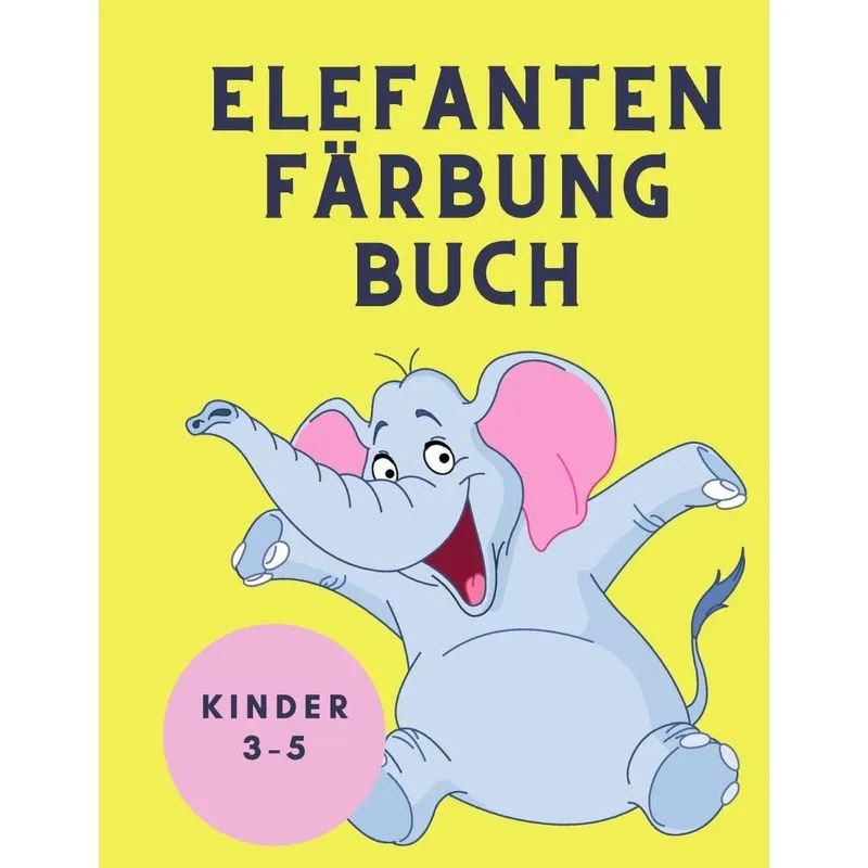 Elefanten Färbung Buch Kinder 3-5