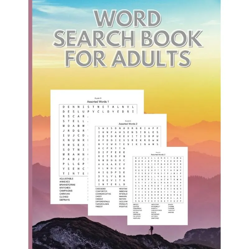 Word Search Book For Adults