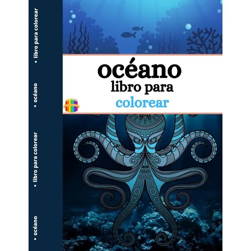 Libro para colorear del océano