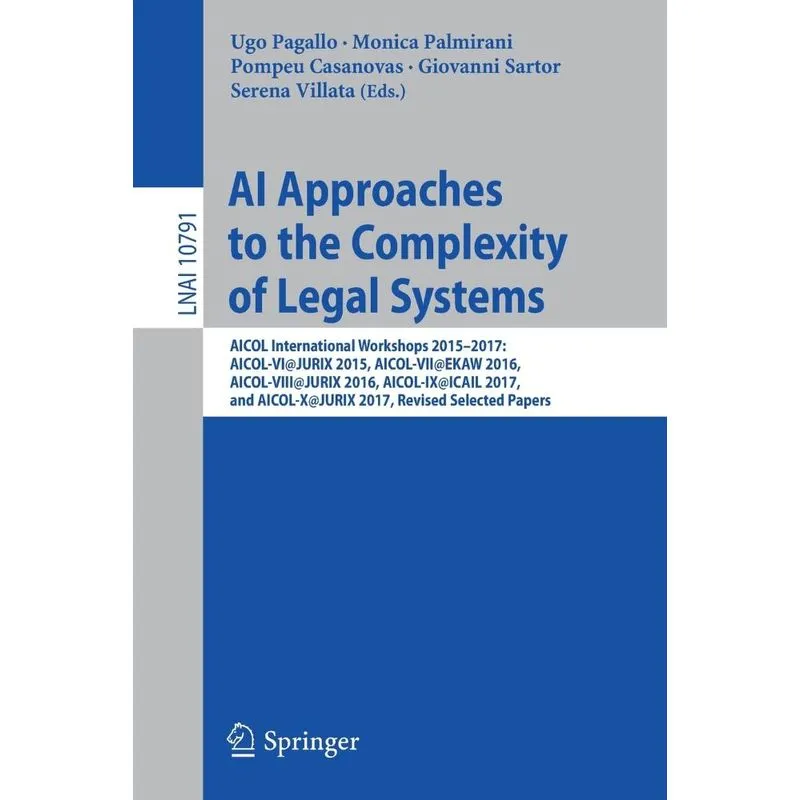 AI Approaches to the Complexity of Legal Systems
