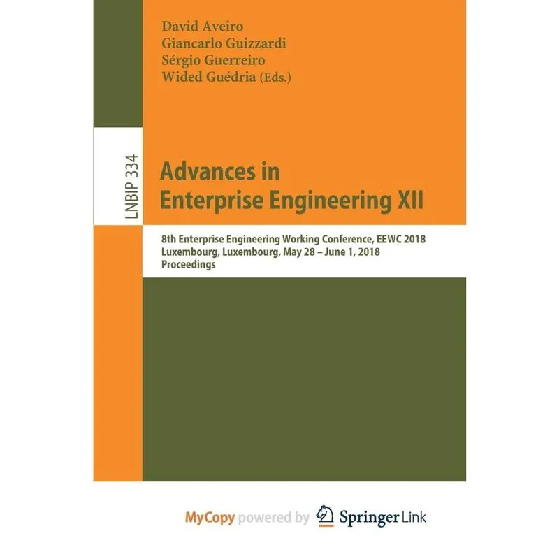 Advances in Enterprise Engineering xii