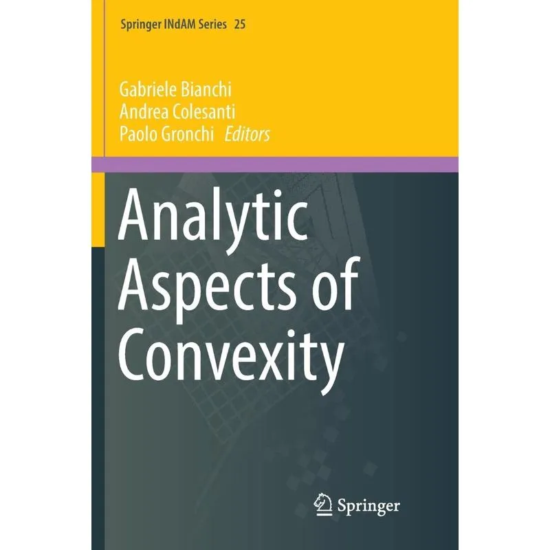 Analytic Aspects of Convexity