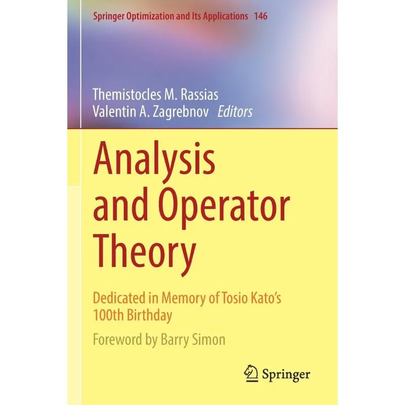 Analysis and Operator Theory