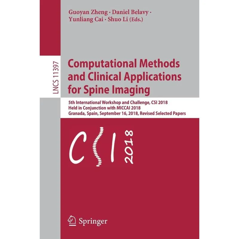 Computational Methods and Clinical Applications for Spine I