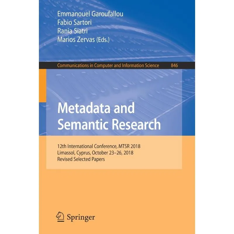 Metadata and Semantic Research