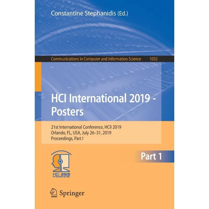 HCI International 2019 - Posters
