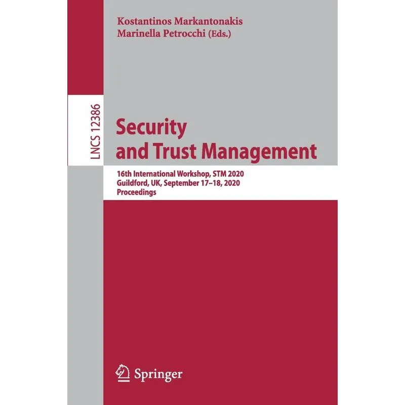 Security and Trust Management