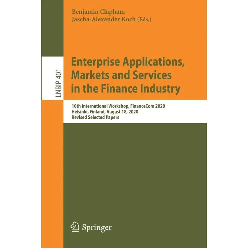 Enterprise Applications, Markets and Services in the Financ