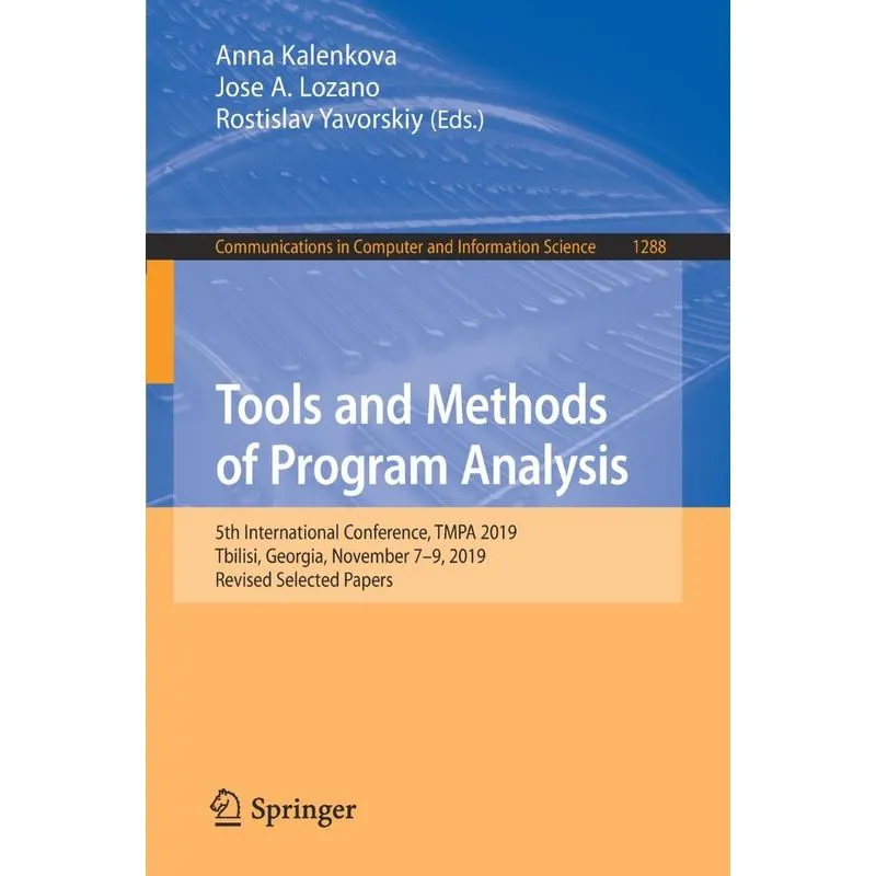 Tools and Methods of Program Analysis