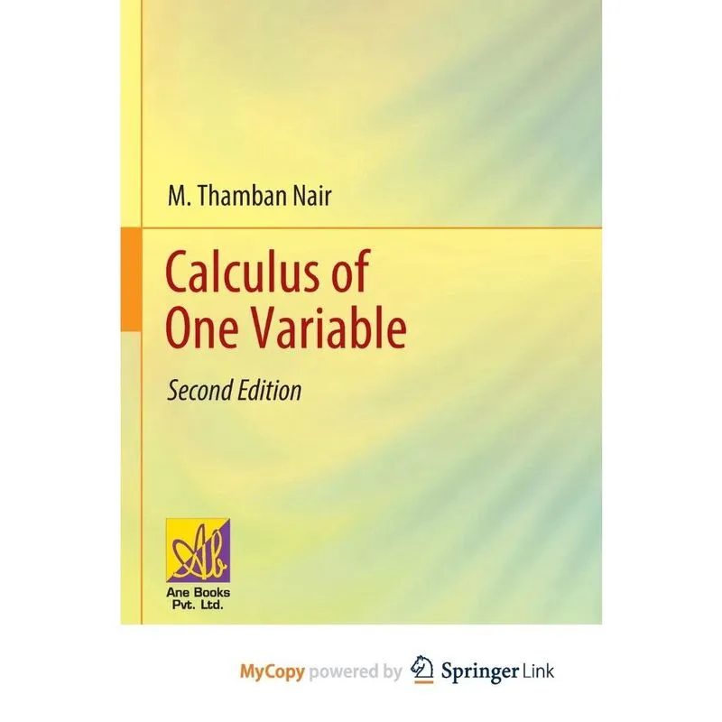 Calculus of One Variable