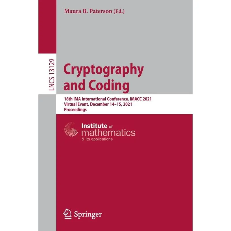 Cryptography And Coding