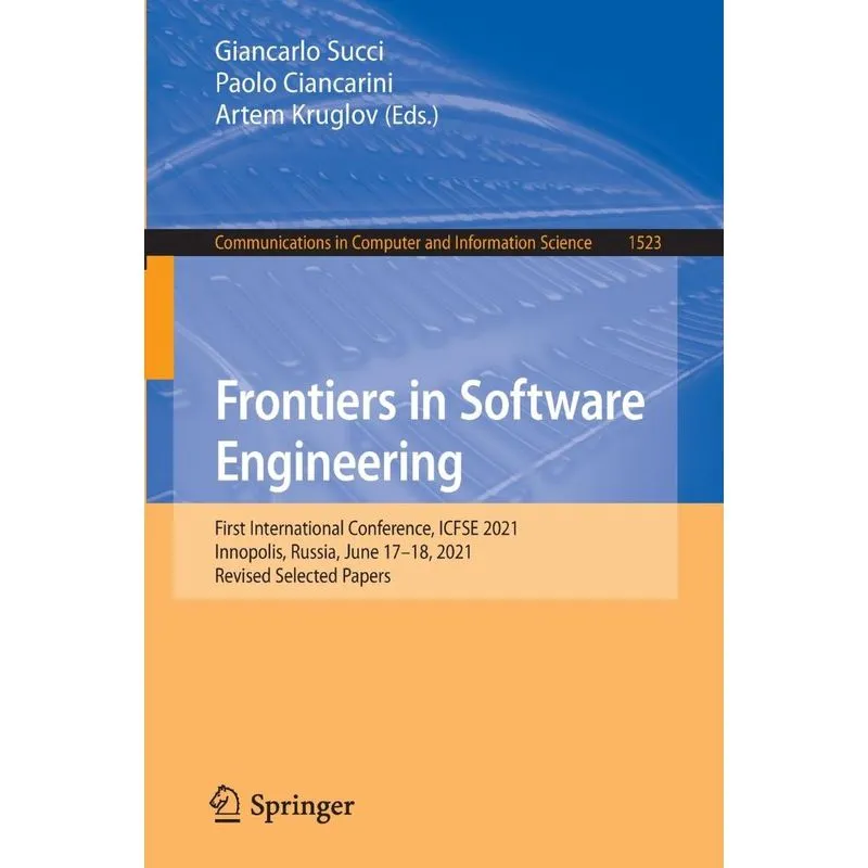 Frontiers In Software Engineering