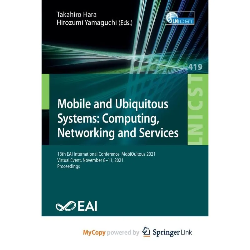 Mobile And Ubiquitous Systems