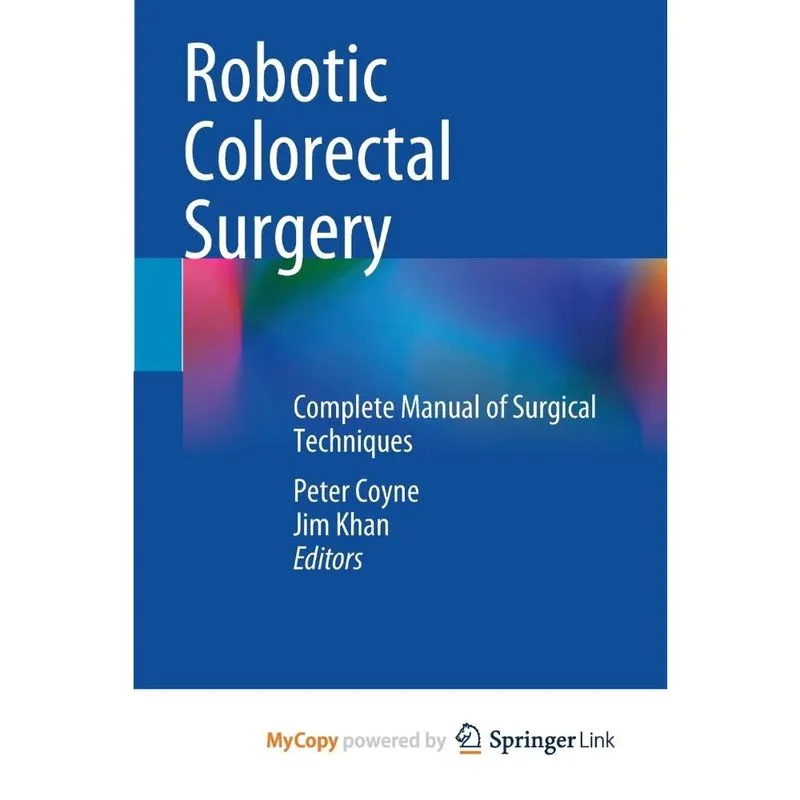 Livro Robotic Colorectal Surgery