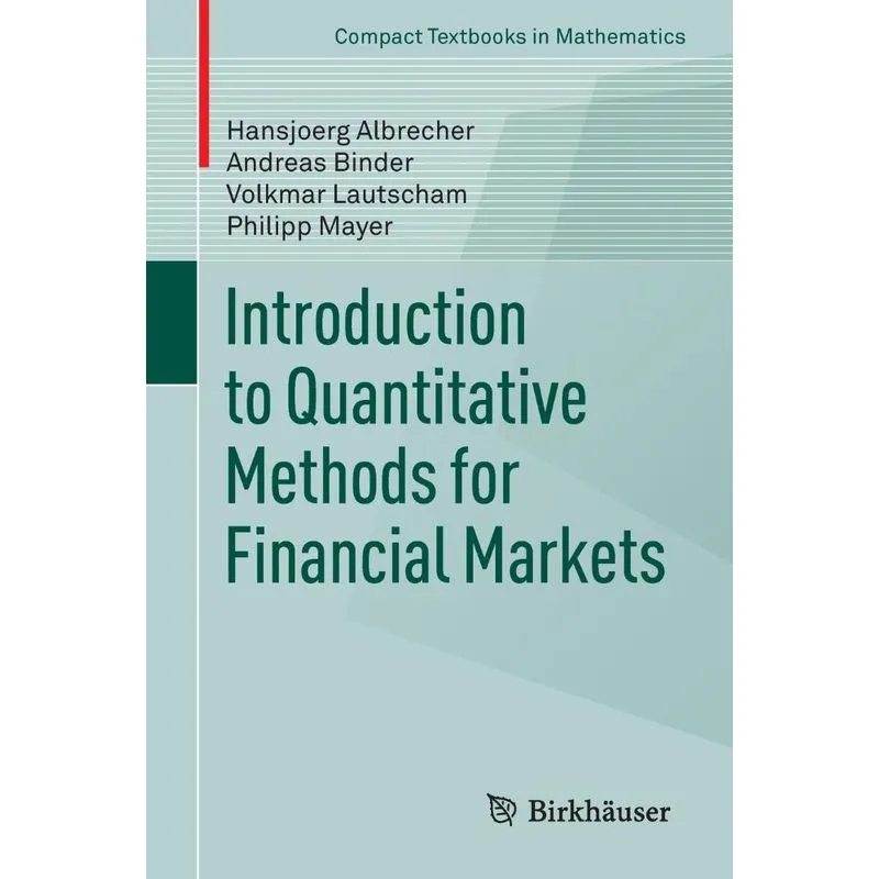 Introduction to Quantitative Methods for Financial Markets
