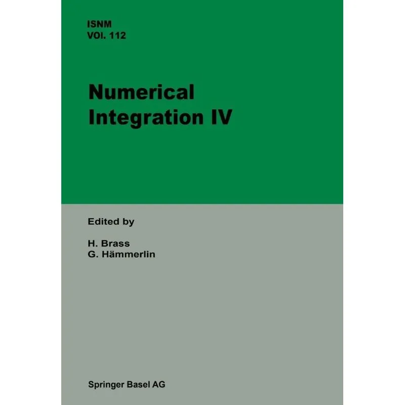 Numerical Integration IV