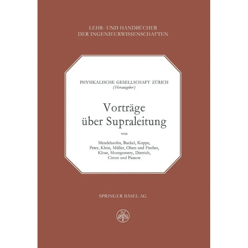 Vorträge über Supraleitung