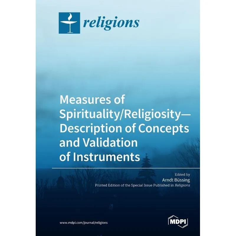 Measures of Spirituality/Religiosity- Description of Concep