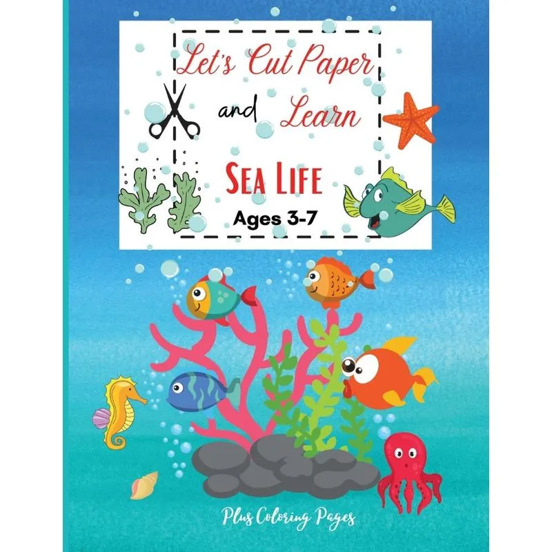 Lets Cut Paper and Learn Sea Life