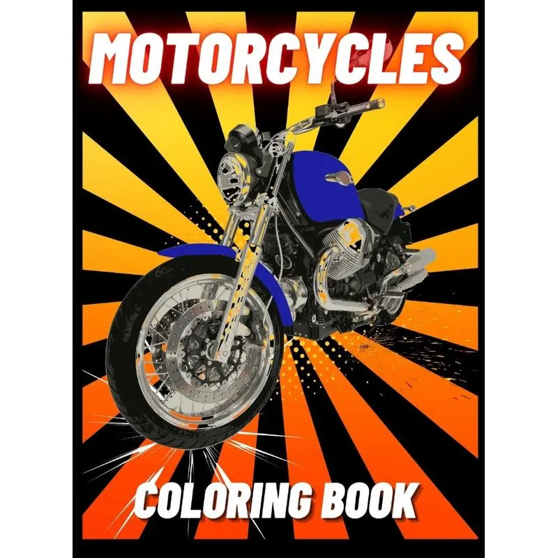 Motorcycles Coloring Book