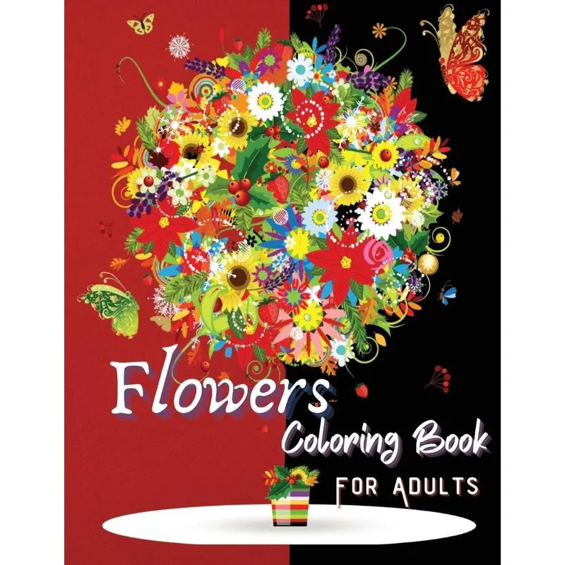 Flowers Coloring Book For Adults