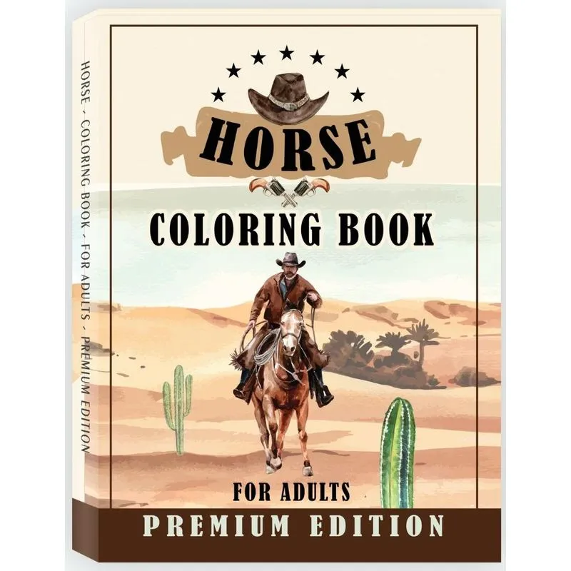 Horse Coloring Book for Adults