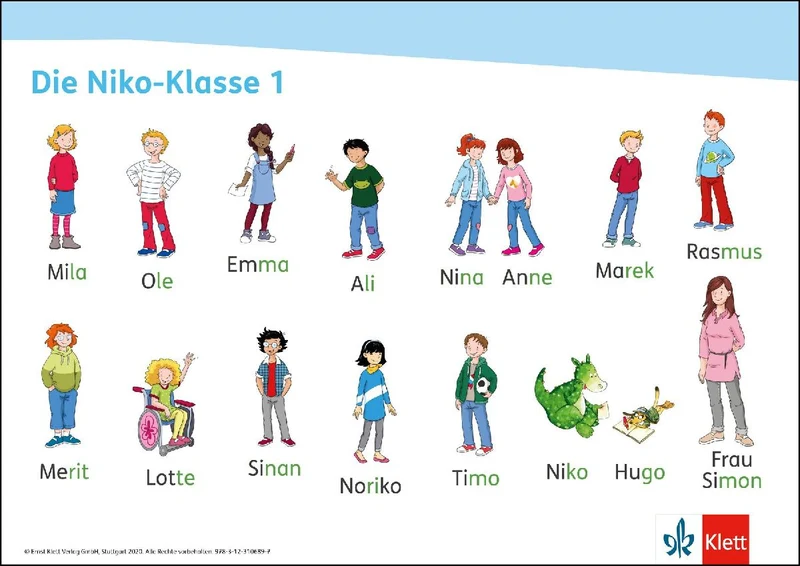 Niko 1. Laut- und Methodenposter (VE 6) Klasse 1