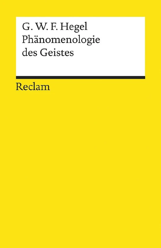 Phänomenologie des Geistes