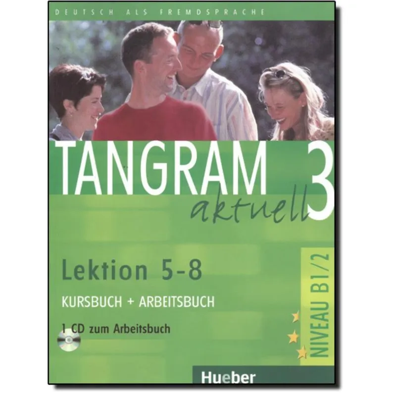 Livro - Tangram aktuell 3 kursbuch + arbeitsbuch - lektion 5-8 mit cd (texto + exerc.)