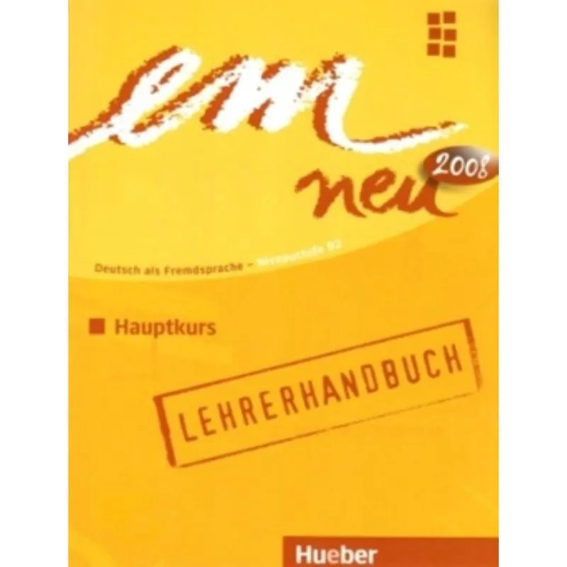 Livro - Em neu 2008 hauptkurs (b2) - lhb (prof)