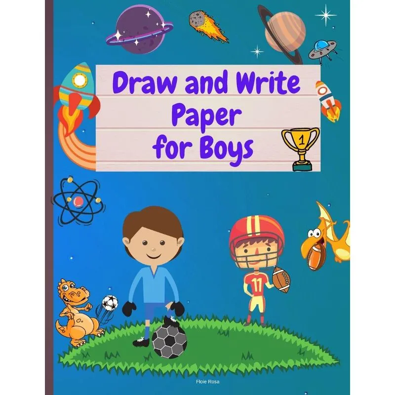 Draw and Write Paper for Boys