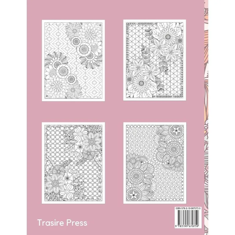 Flowers Adult Coloring Book