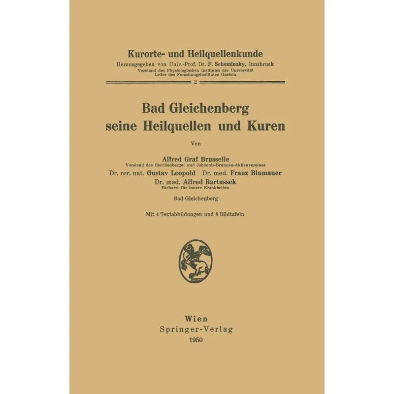 Kurorte- Und Heilquellenkunde