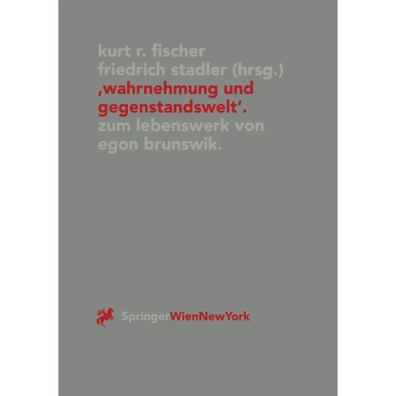 Wahrnehmung Und Gegenstandswelt