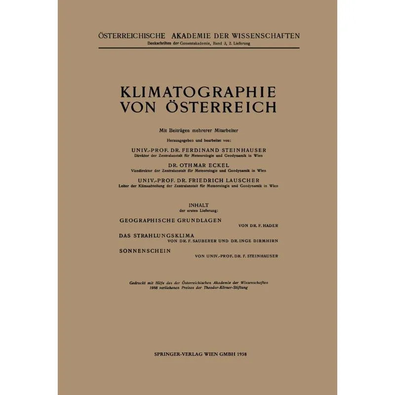 Klimatographie von Österreich