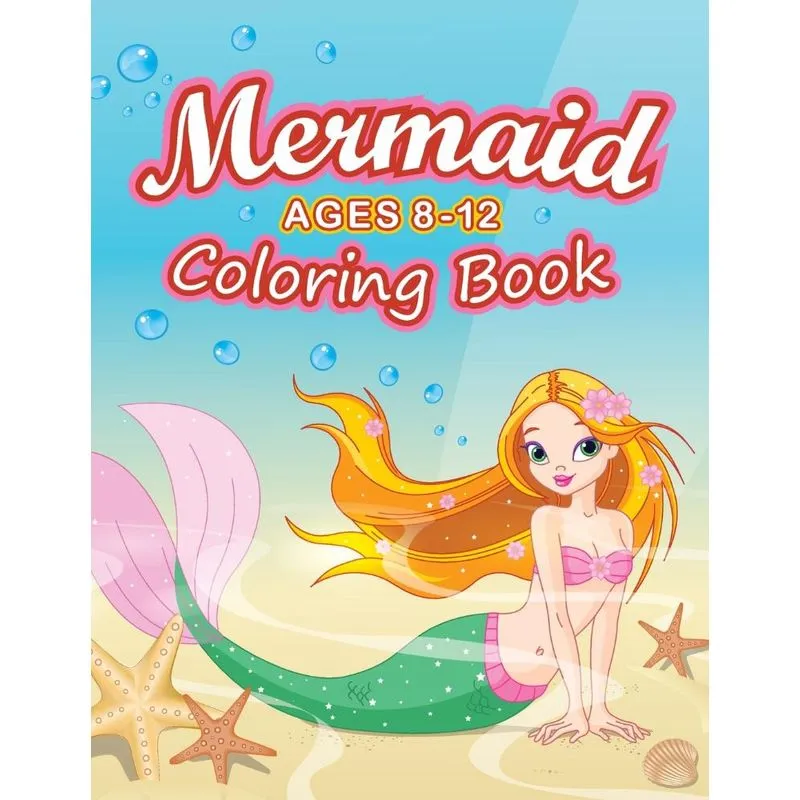 Mermaid Coloring Book Ages 8-12