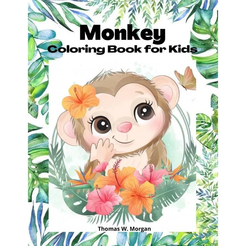 Monkey Coloring Book for kids
