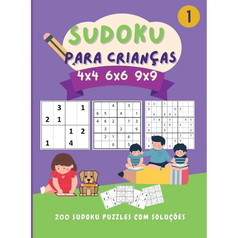Sudoku para crianças 4x4 6x6 9x9