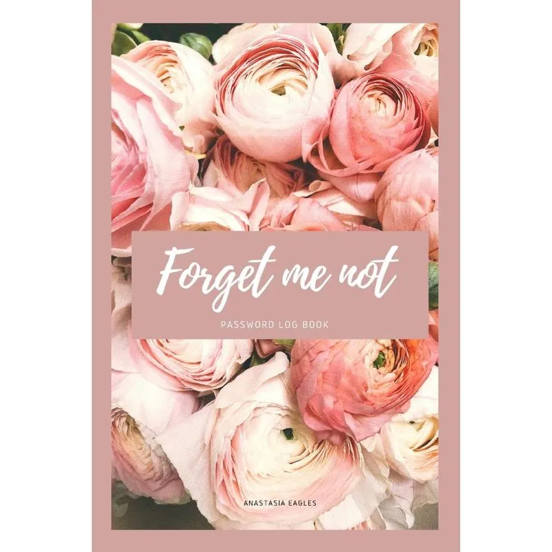 Password Log Book Forget me Not