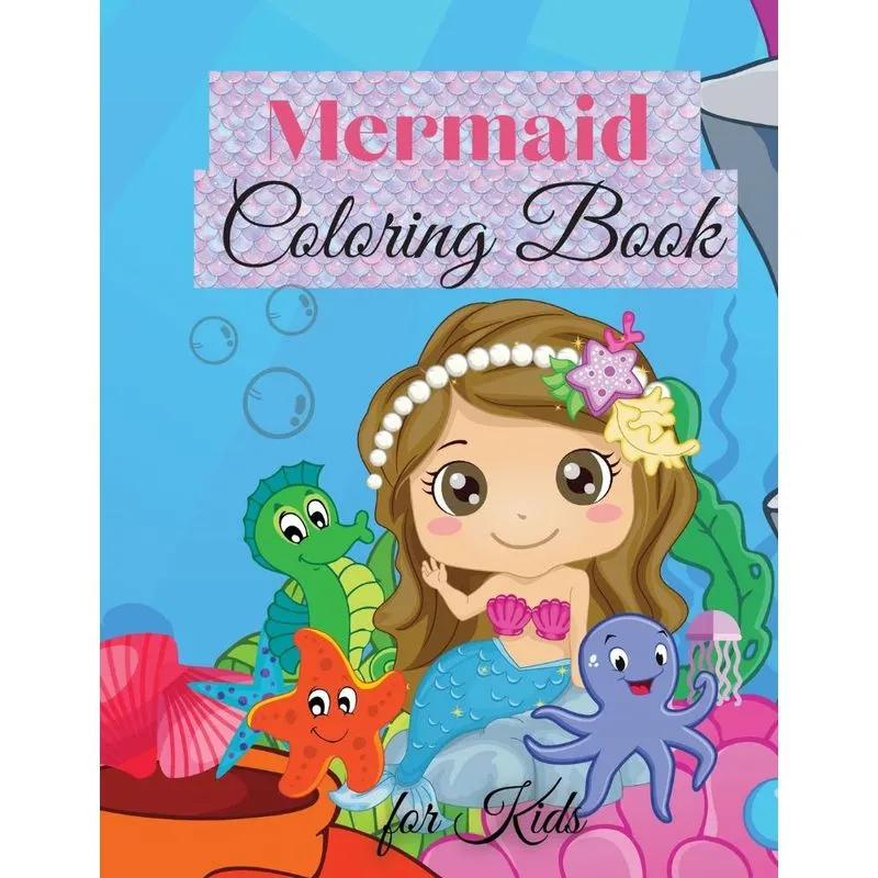 Mermaid Coloring Book for Kids