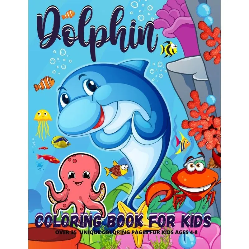Dolphin Coloring Book