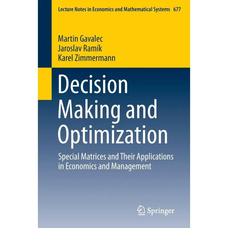 Decision Making and Optimization