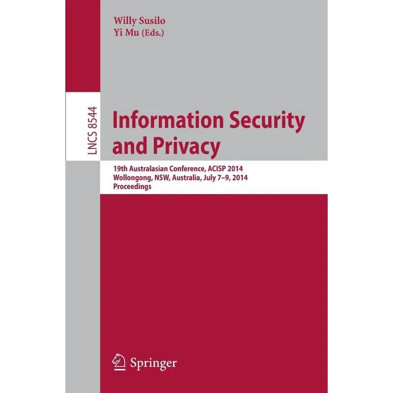 Information Security and Privacy
