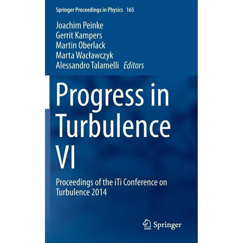 Progress in Turbulence VI