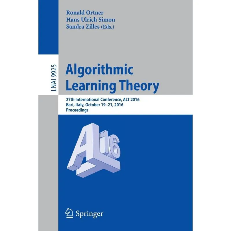 Algorithmic Learning Theory